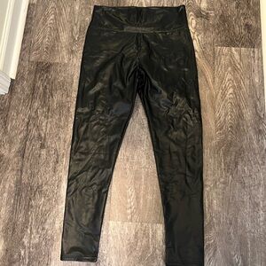Sleek Black Satin Pants